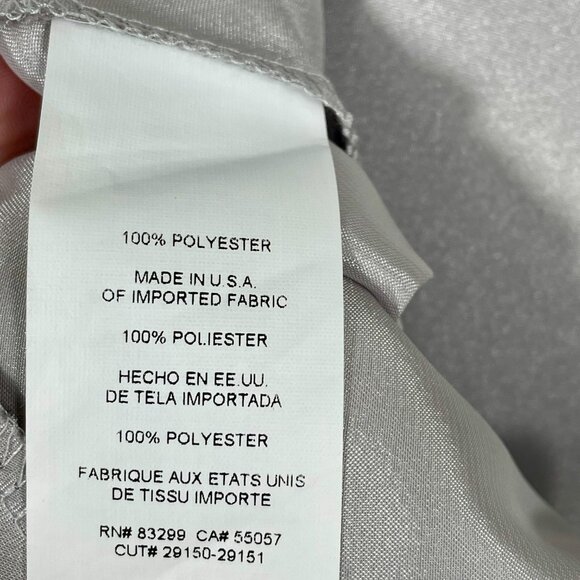 Nicole Miller Silver Satin Bias-Cut Midi Slip Skirt Silky Luxe Minimalist Sz XS - Picture 7 of 10